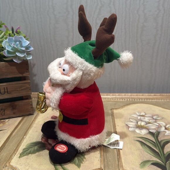 Vintage Holiday Time Animated Animatronic Musical Saxophone Playing Santa Claus - Picture 2 of 9